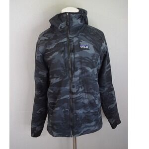 Patagonia Nano-Air Hoody Small Black Camo 84365 Insulated Jacket Mens Hiking
